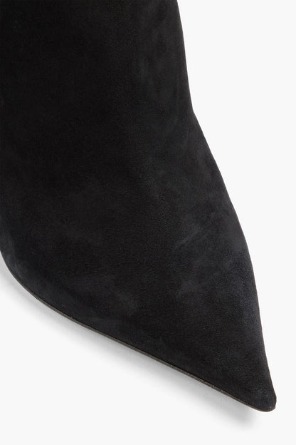 Amina Muaddi Giorgia Studded Ankle Boots Black Women's