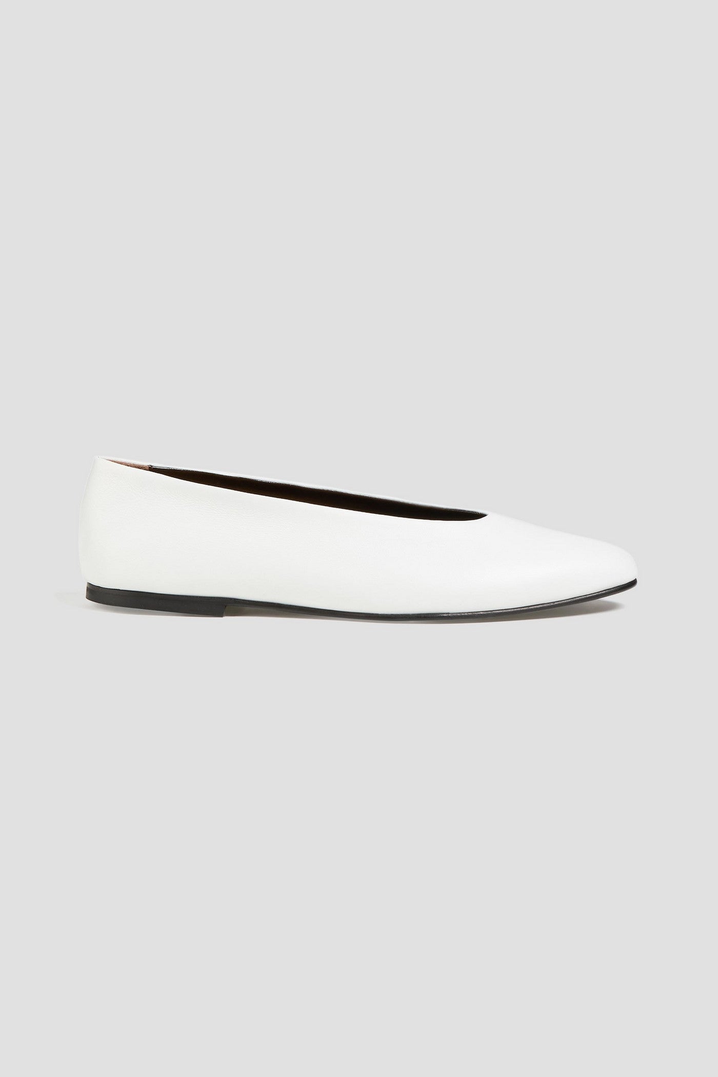 Tove Darcy Leather Ballet Flats White Women's