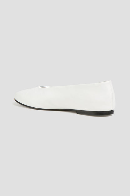 Tove Darcy Leather Ballet Flats White Women's
