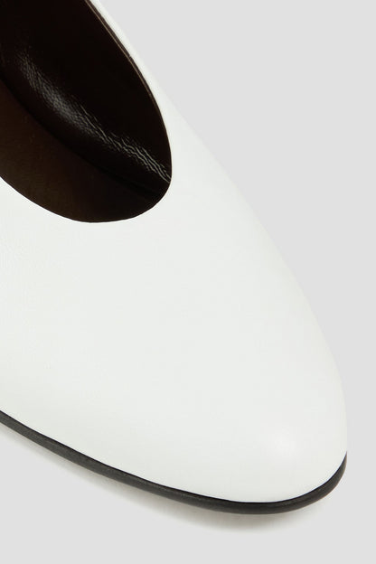 Tove Darcy Leather Ballet Flats White Women's