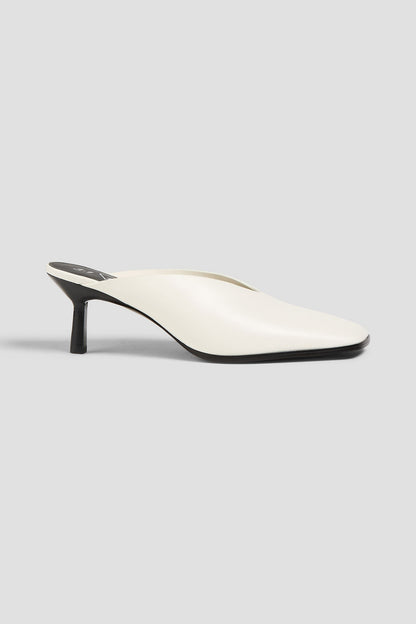 3.1 Phillip Lim Id Leather Mules Ecru Women's