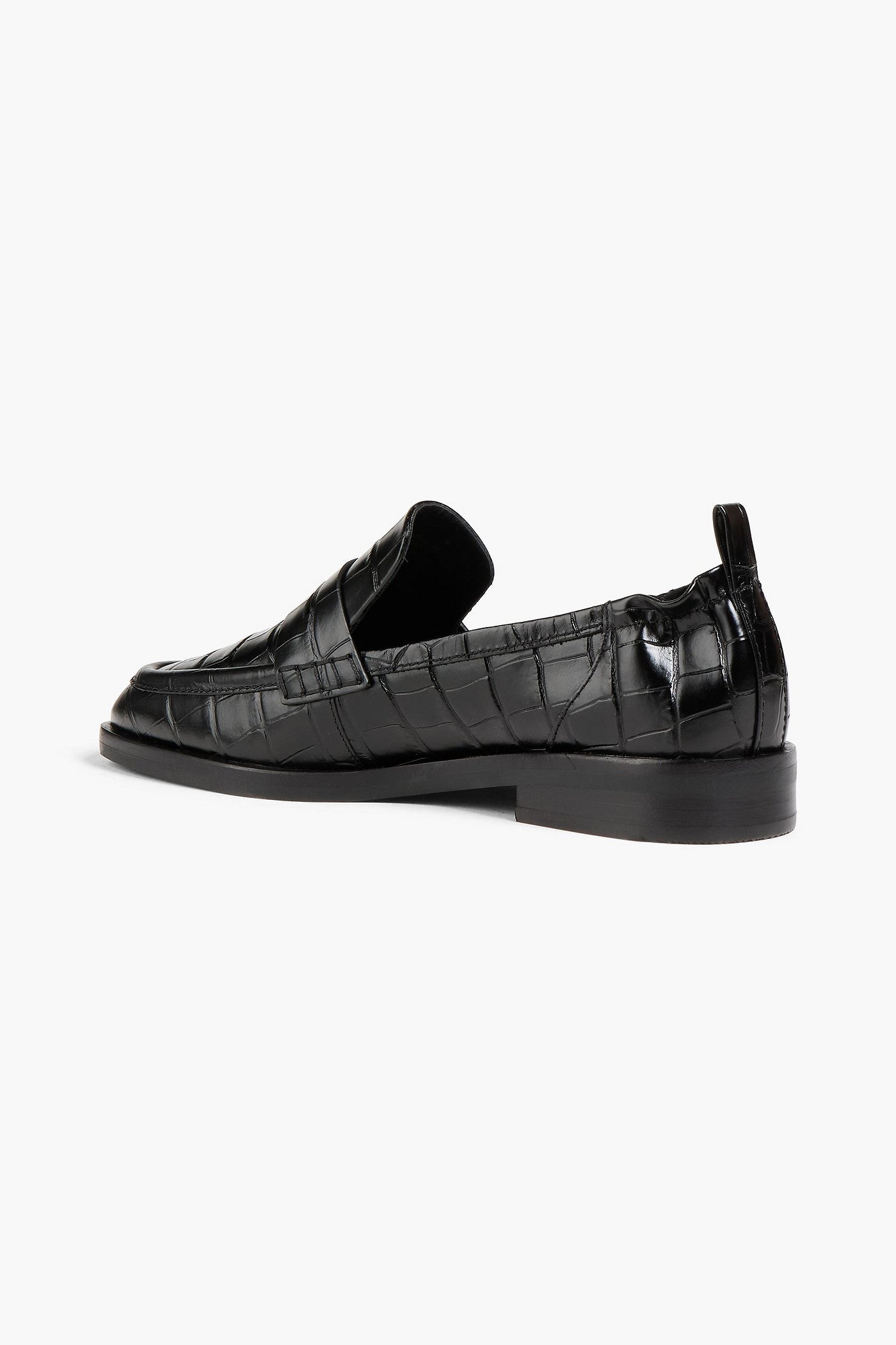 3.1 Phillip Lim Alexa Croc-Effect Leather Loafers Black Women's