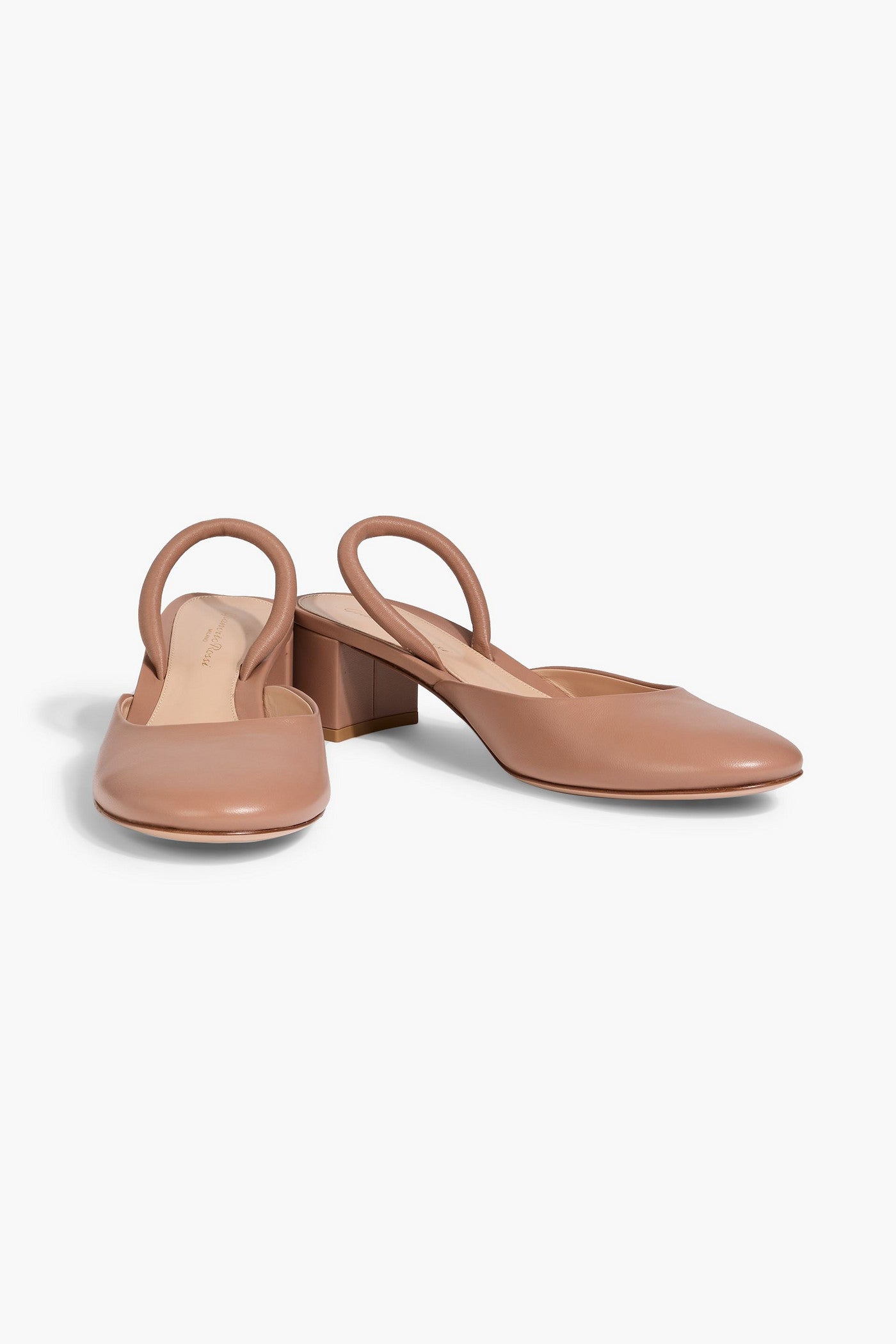 Gianvito Rossi Tivoli Leather Slingback Pumps Neutral Women's
