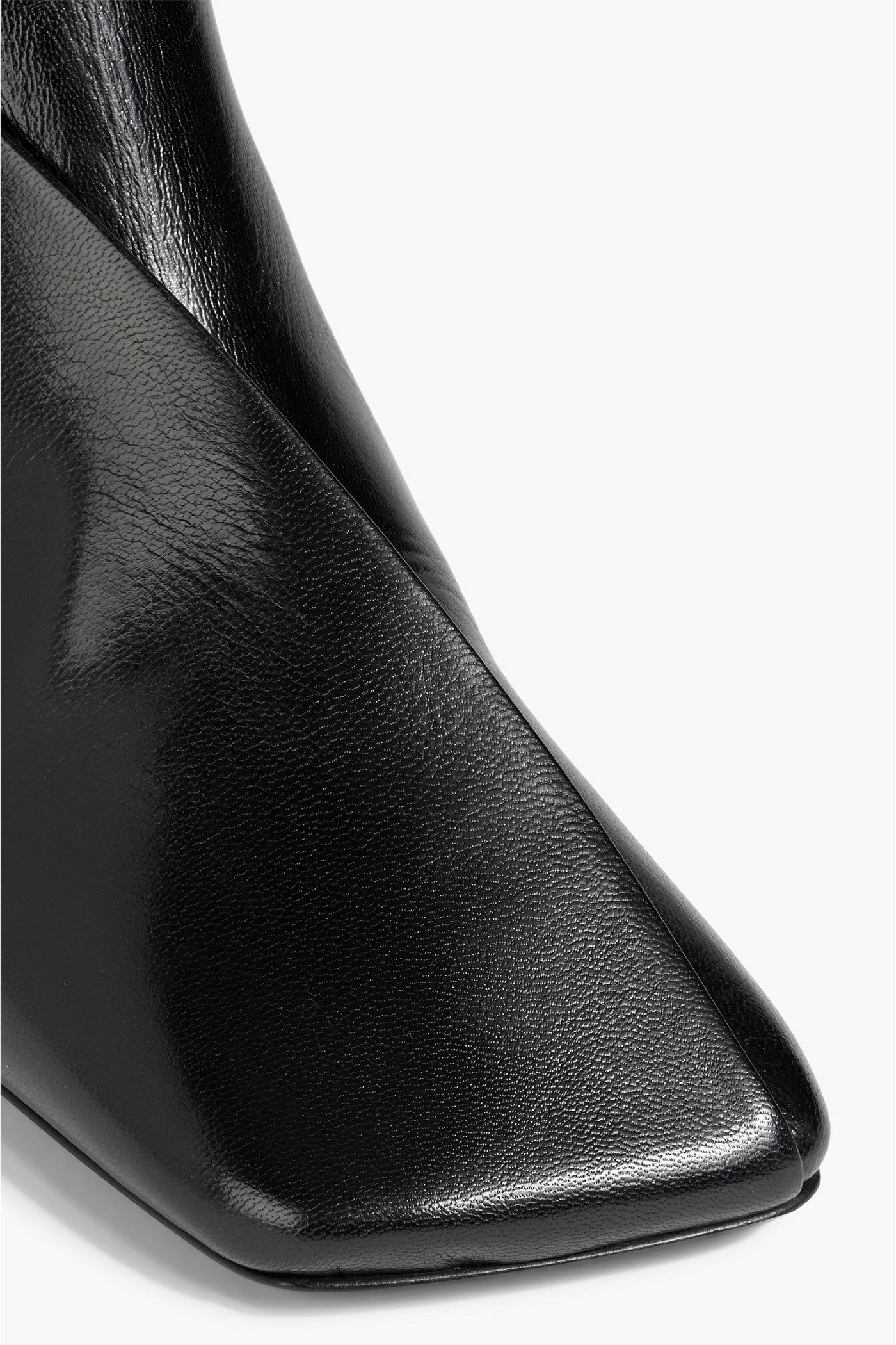 Jil Sander Leather Ankle Boots Black Women's