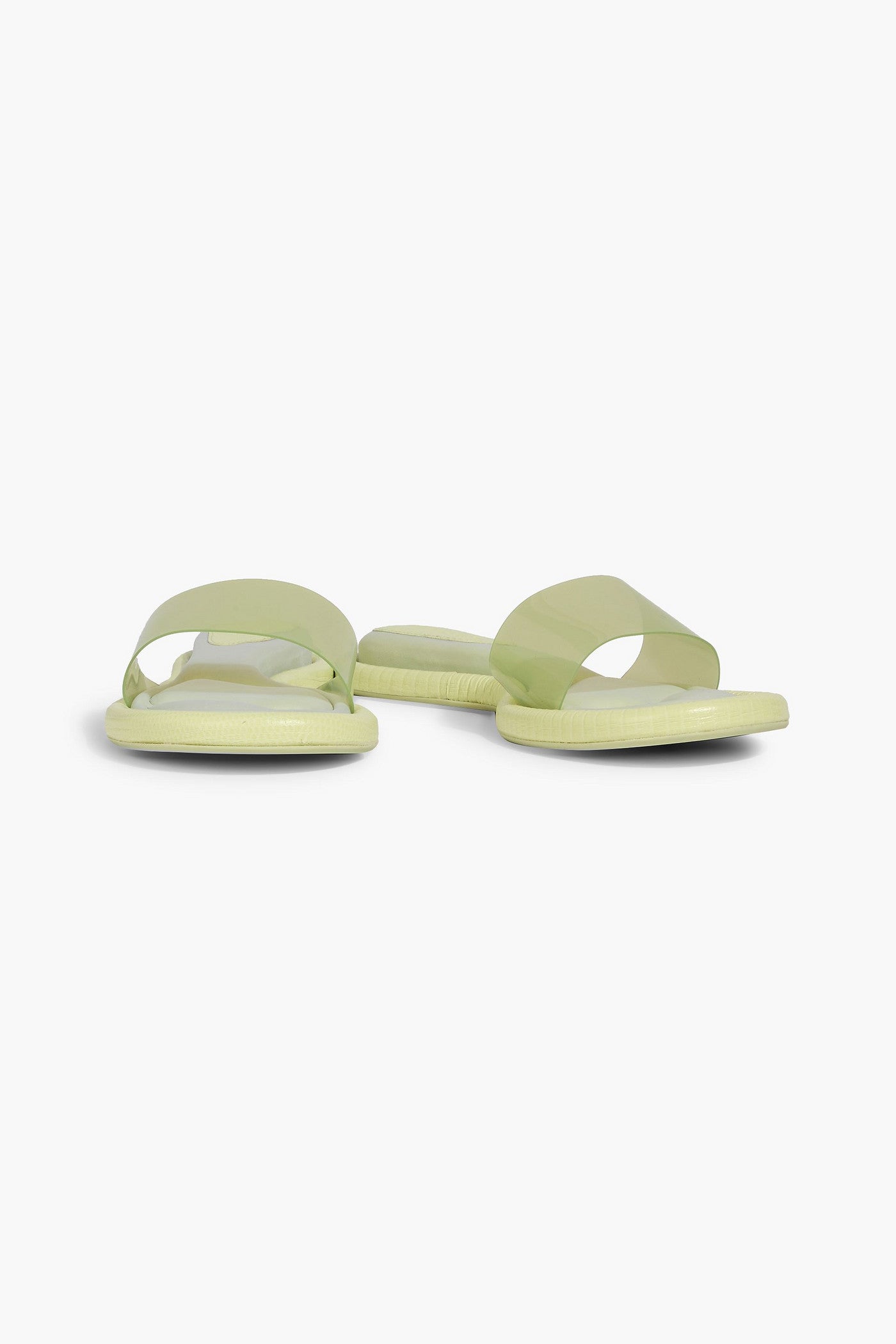 Cult Gaia Aldari Pvc Slides Light Green Women's