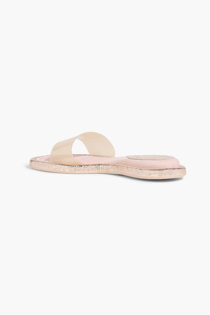 Cult Gaia Aldari Pvc Slides Rose Gold Women's