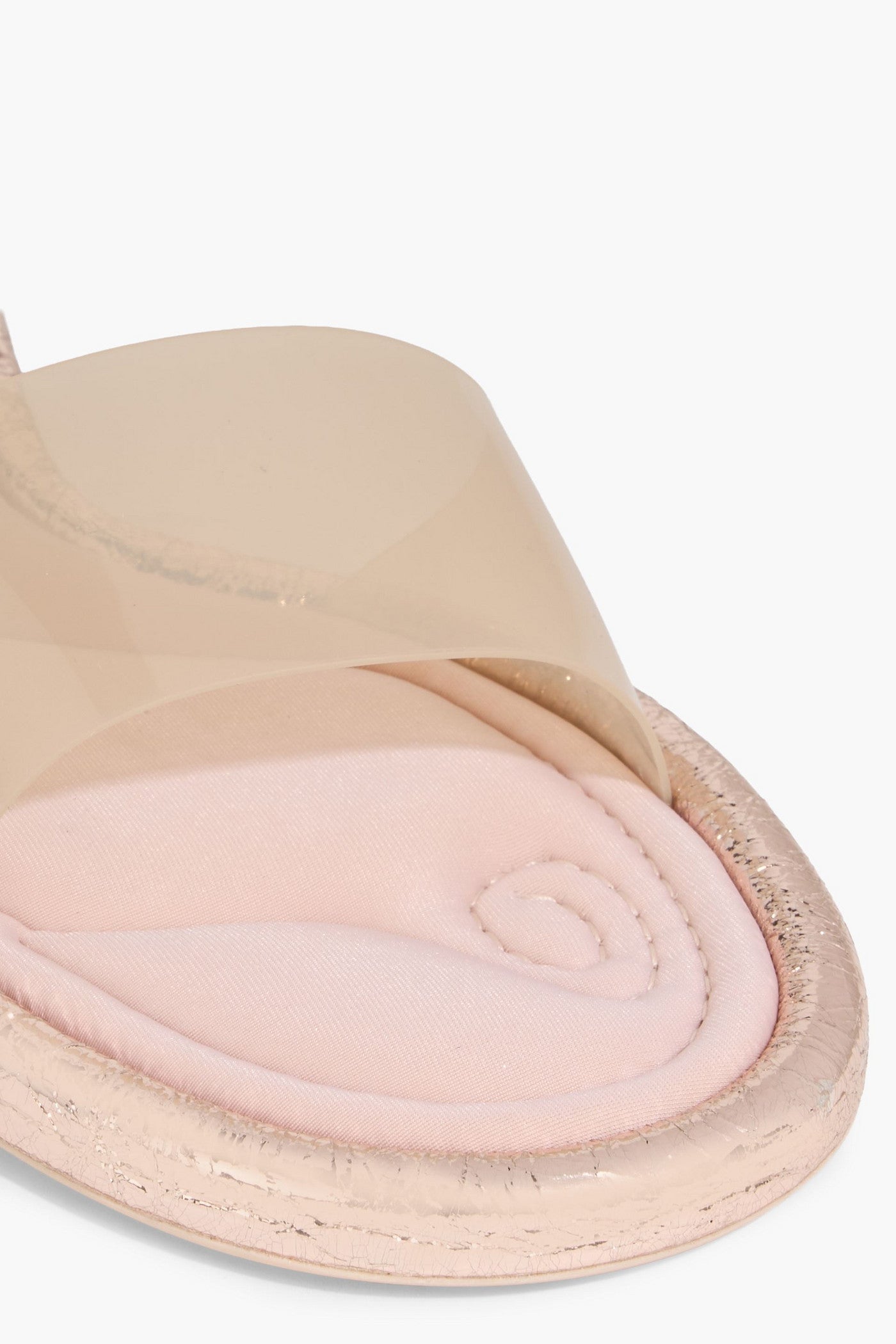 Cult Gaia Aldari Pvc Slides Rose Gold Women's