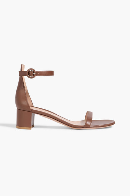Gianvito Rossi Gaeta 45 Leather Sandals Brown Women's