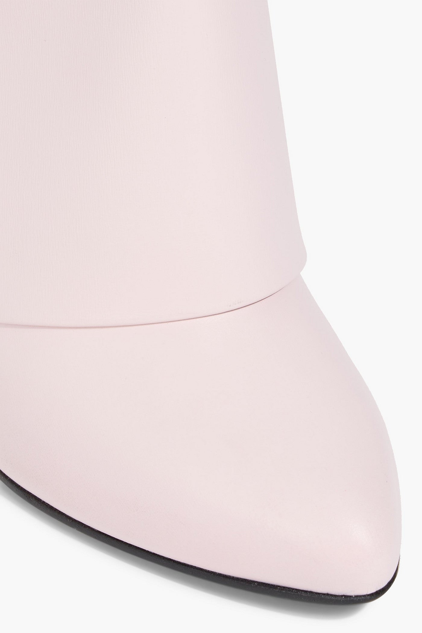 Givenchy Shark Lock Leather Ankle Boots Baby Pink Women's