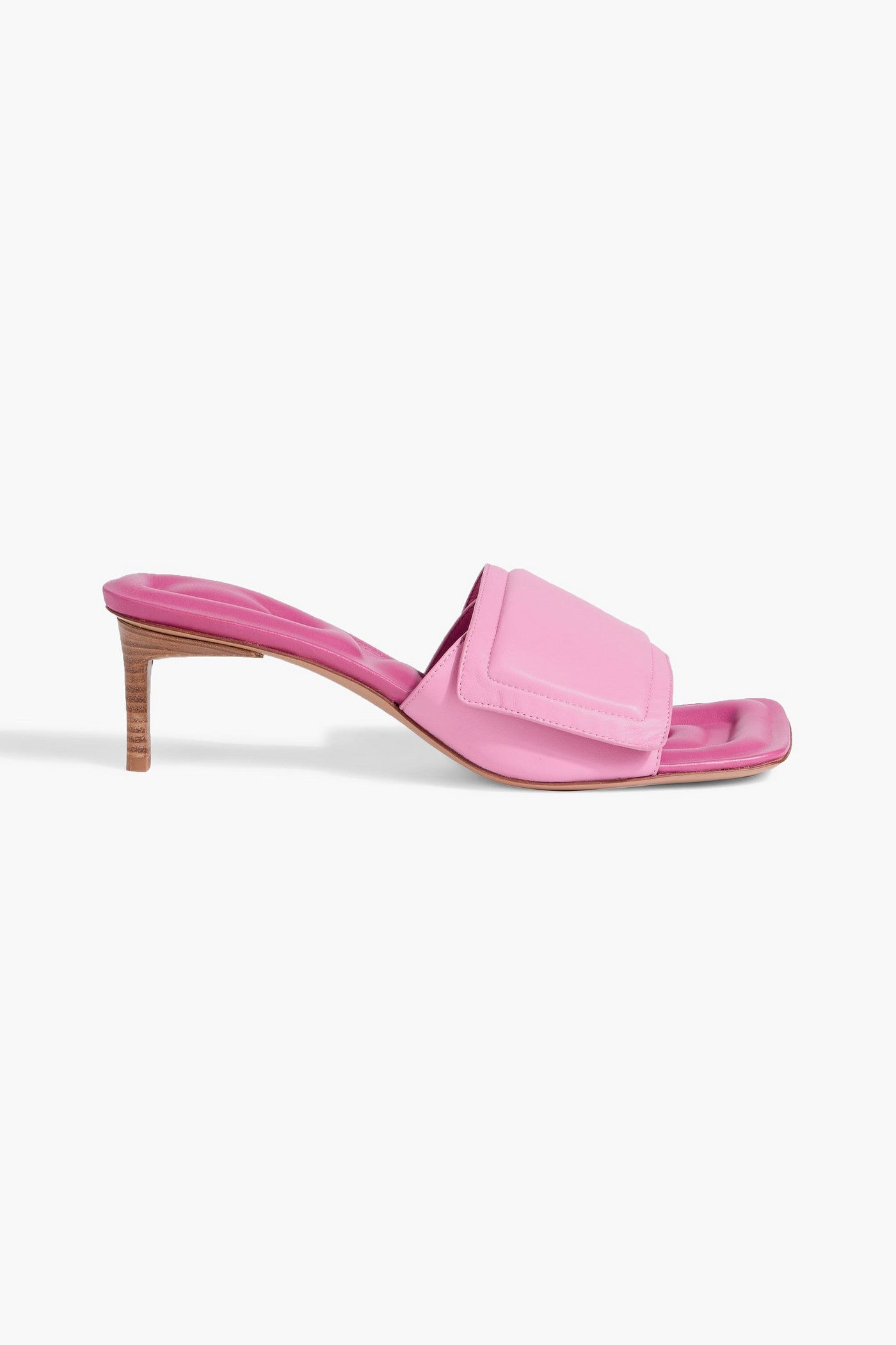 Jacquemus Piscine Padded Leather Mules Pink Women's