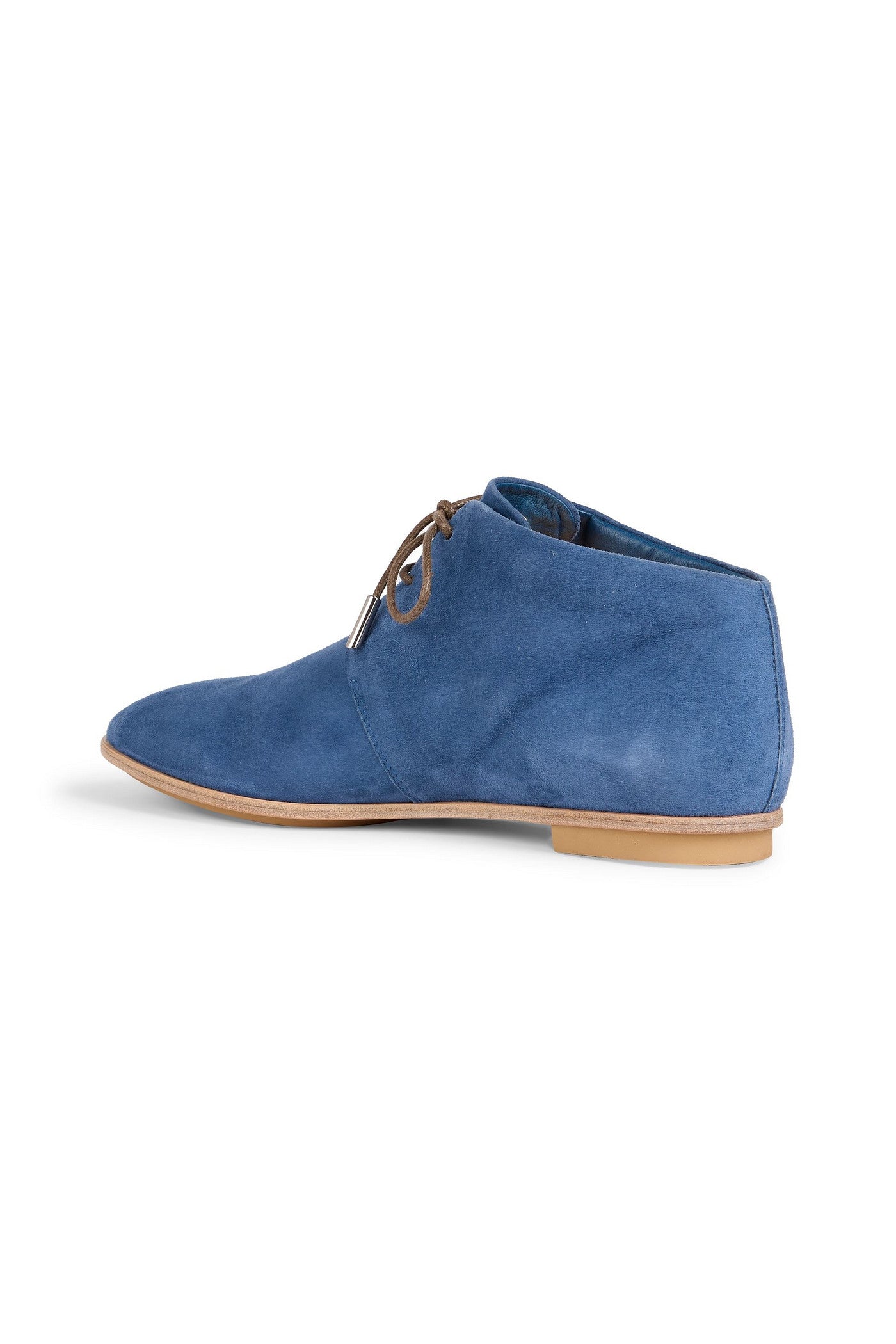 Tod's Suede Ankle Boots Blue Women's