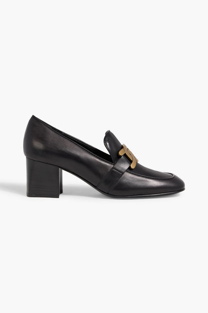 Tod's Embellished Leather Pumps Black Women's