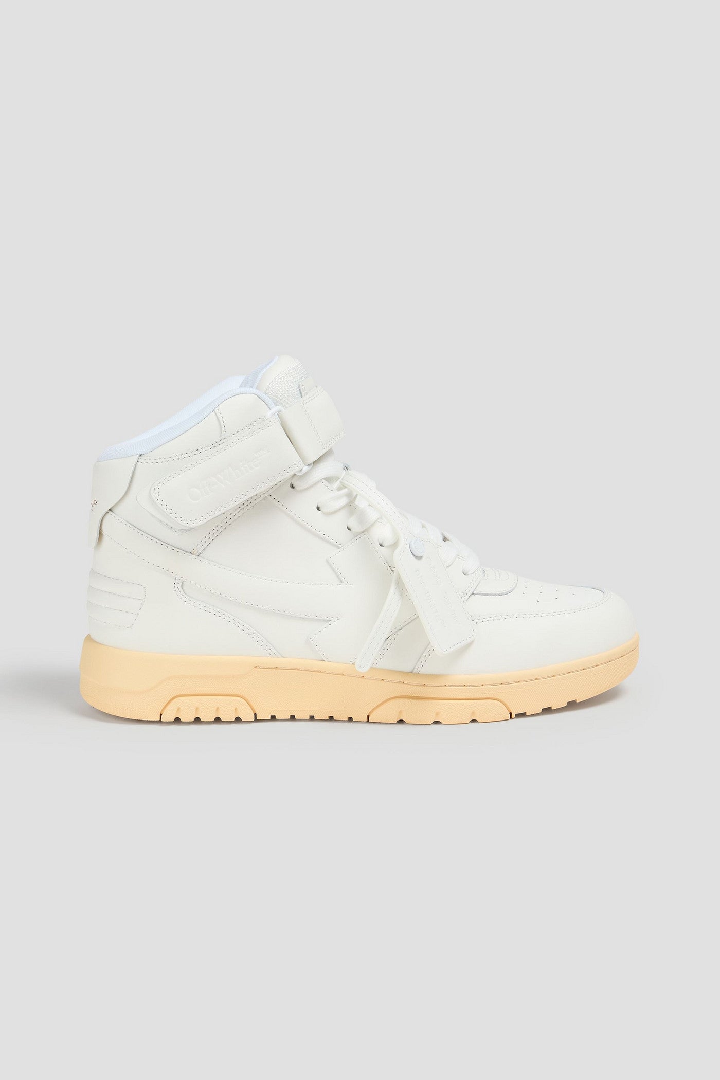 Off-White Out Of Office Leather High-Top Sneakers White