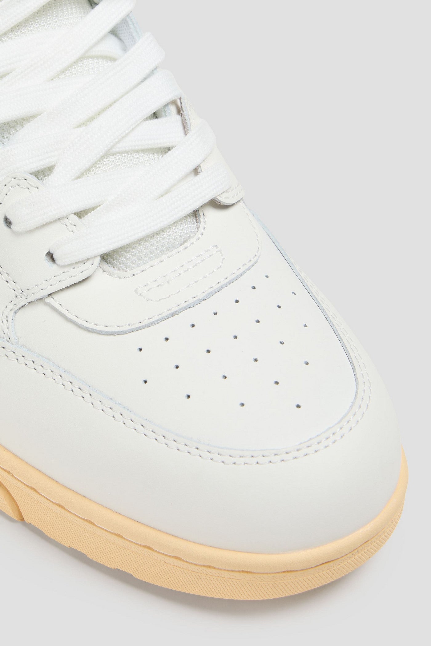Off-White Out Of Office Leather High-Top Sneakers White