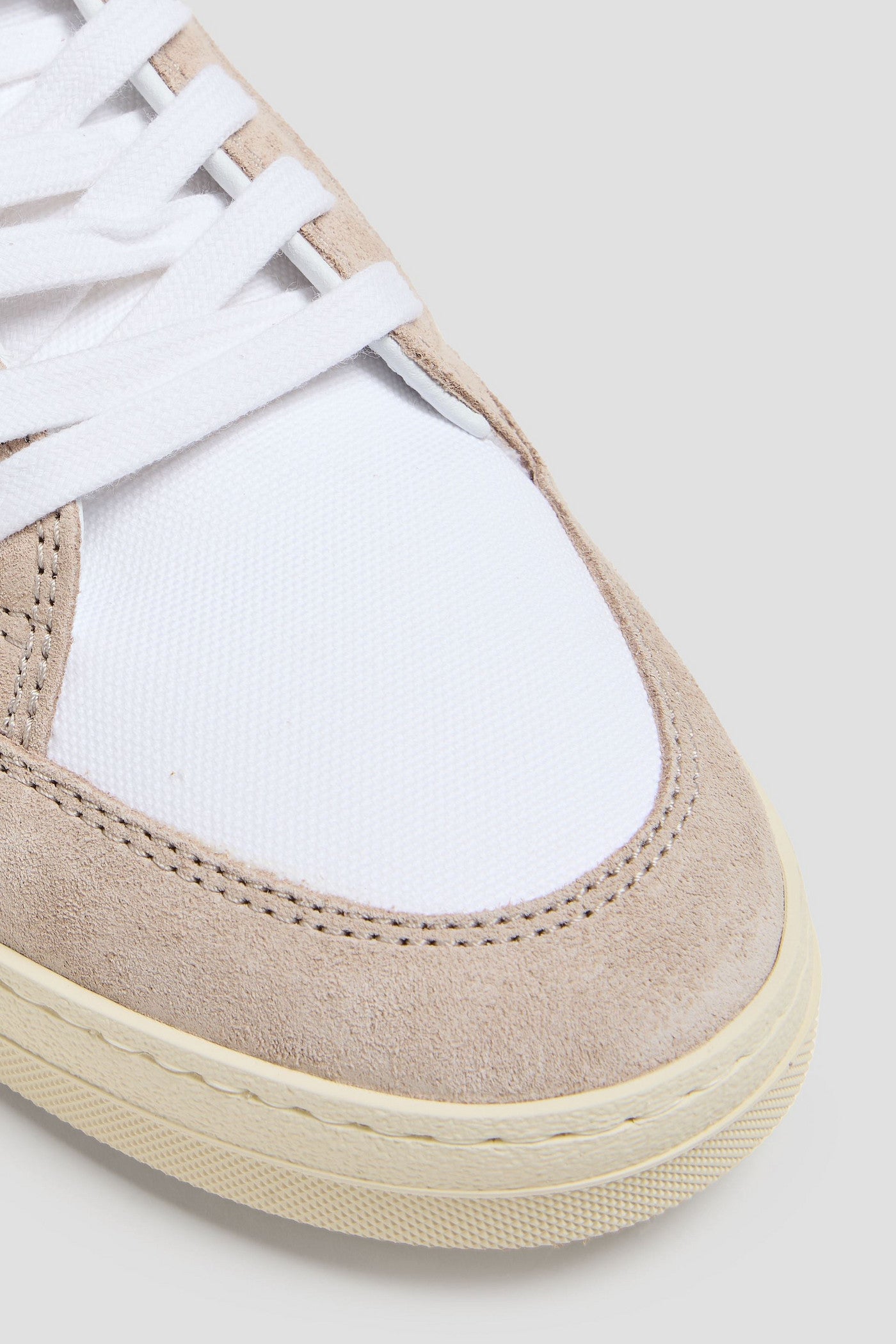 Off-White 5.0 Canvas, Leather And Suede Sneakers White