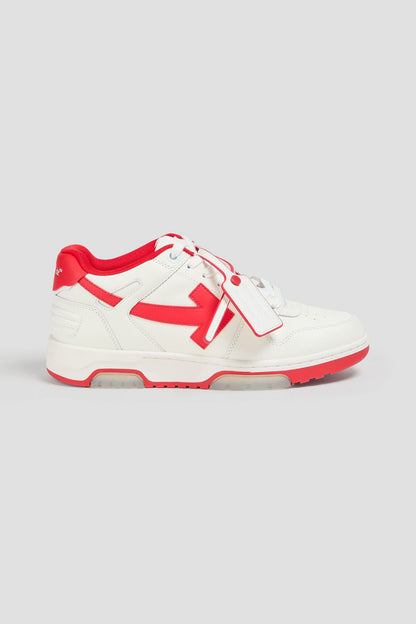 Off-White Out Of Office Leather Sneakers Ivory