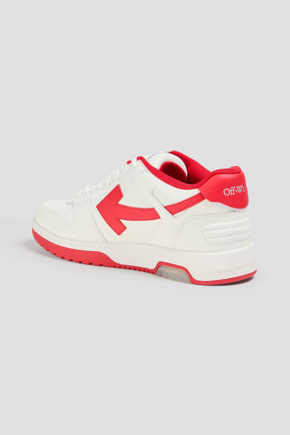 Off-White Out Of Office Leather Sneakers Ivory