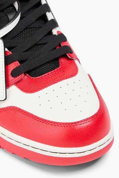 Off-White Out Of Office Pebbled-Leather Sneakers Red