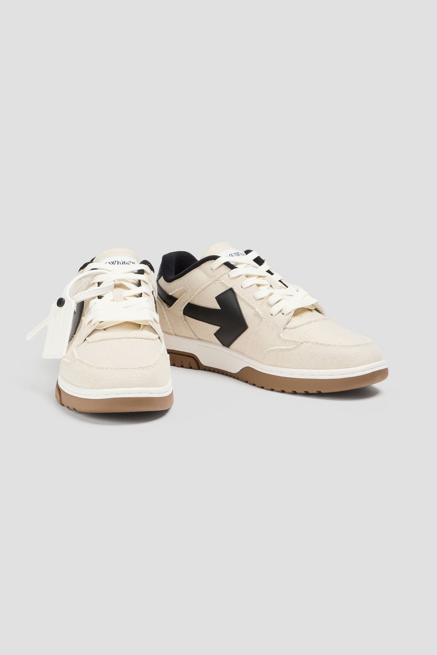 Off-White Out Of Office Canvas Sneakers Ecru