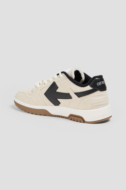 Off-White Out Of Office Canvas Sneakers Ecru