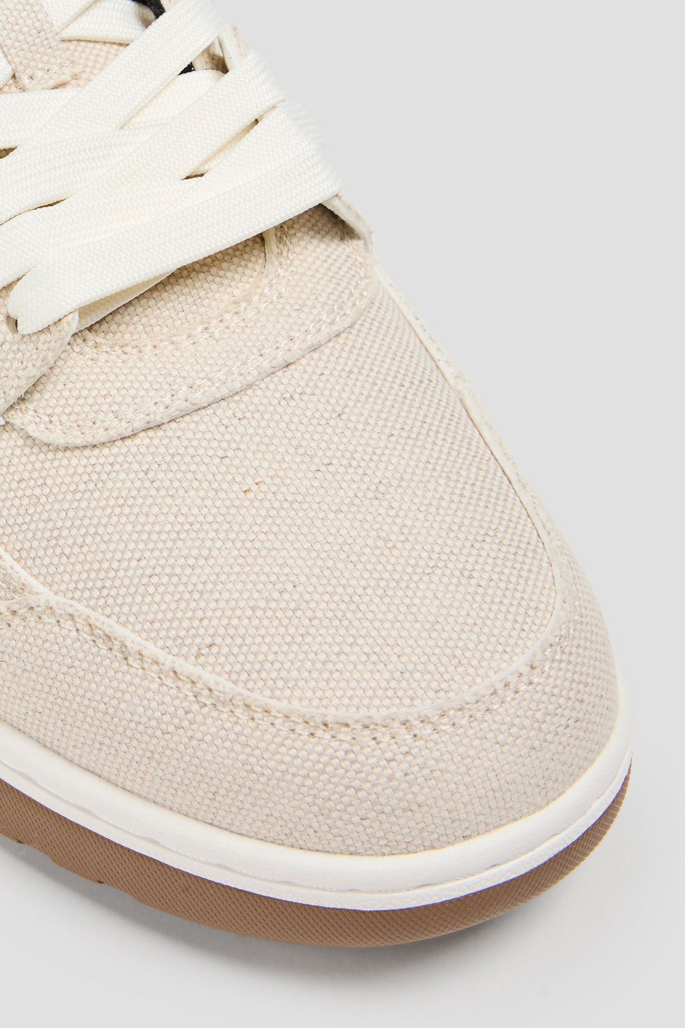 Off-White Out Of Office Canvas Sneakers Ecru