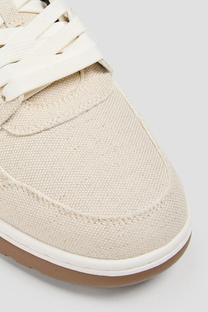 Off-White Out Of Office Canvas Sneakers Ecru