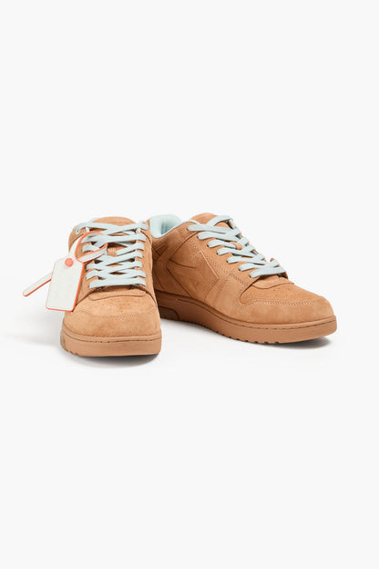 Off-White Out Of Office Suede Sneakers Camel