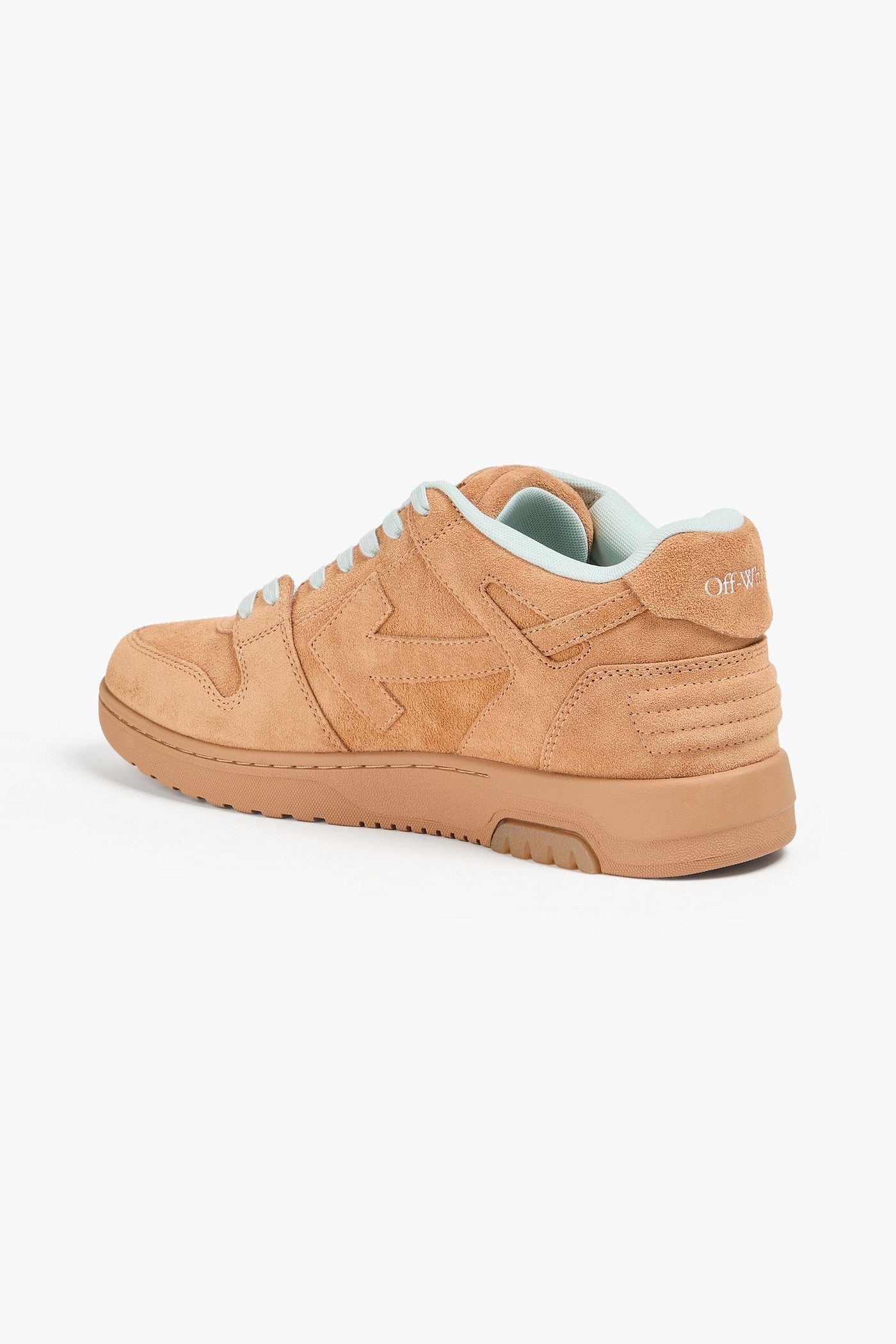 Off-White Out Of Office Suede Sneakers Camel