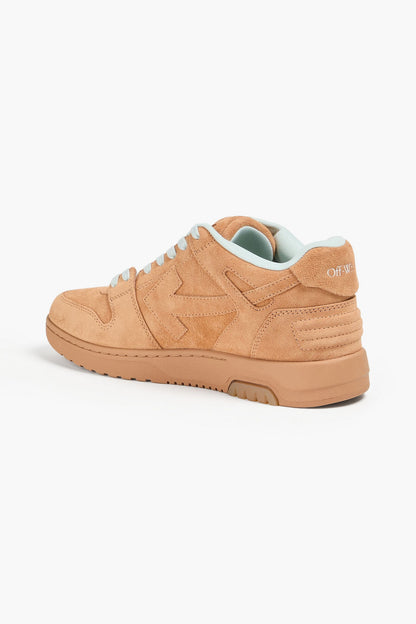 Off-White Out Of Office Suede Sneakers Camel