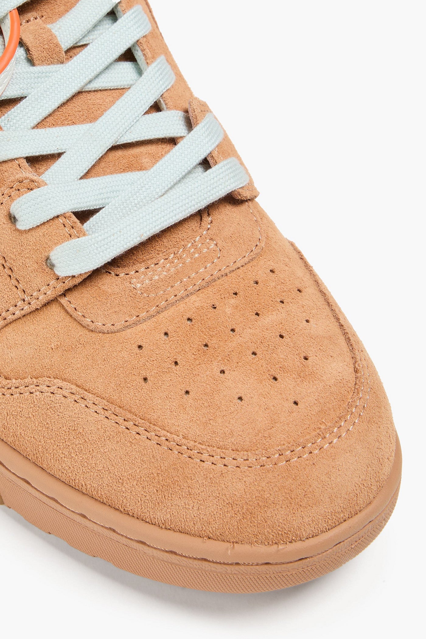 Off-White Out Of Office Suede Sneakers Camel