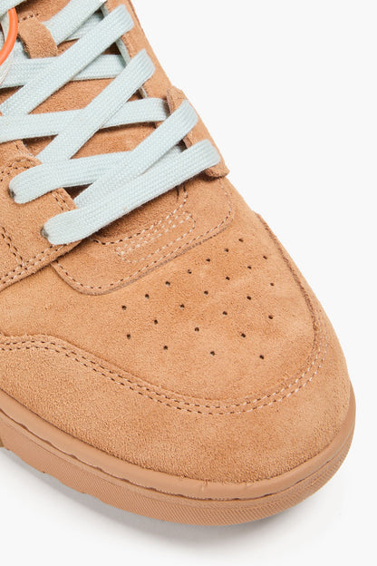 Off-White Out Of Office Suede Sneakers Camel