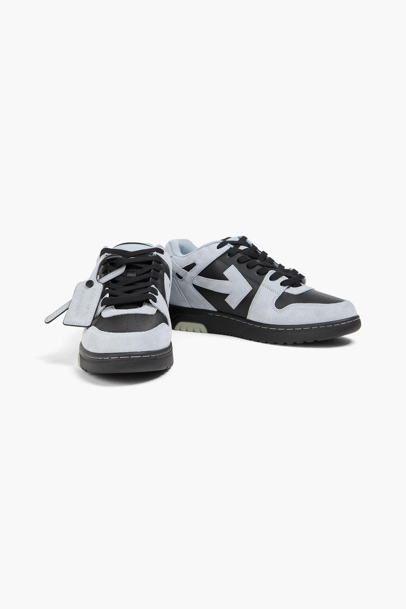Off-White Out Of Office Suede And Leather Sneakers Black