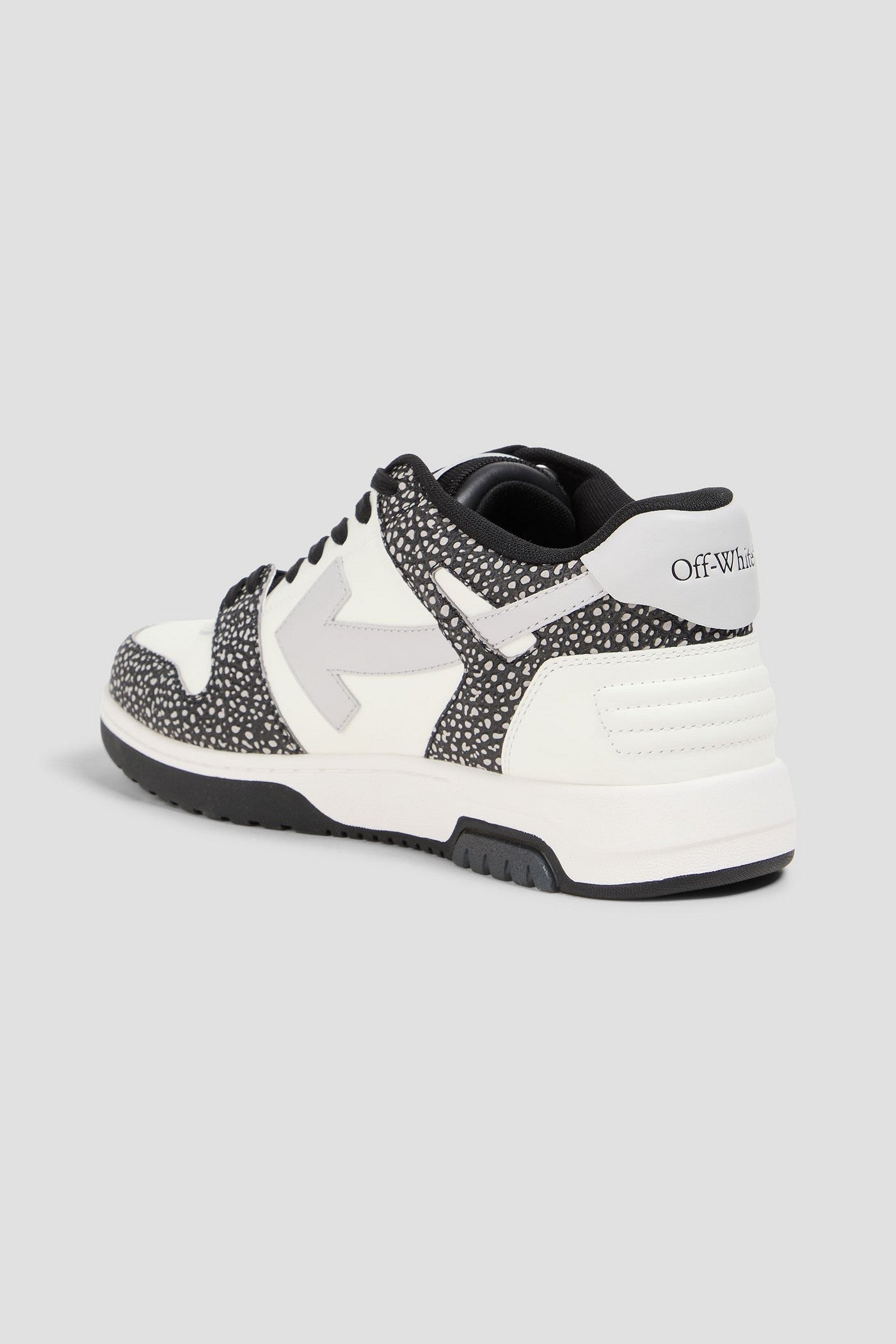Off-White Out Of Office Textured-Leather Sneakers White