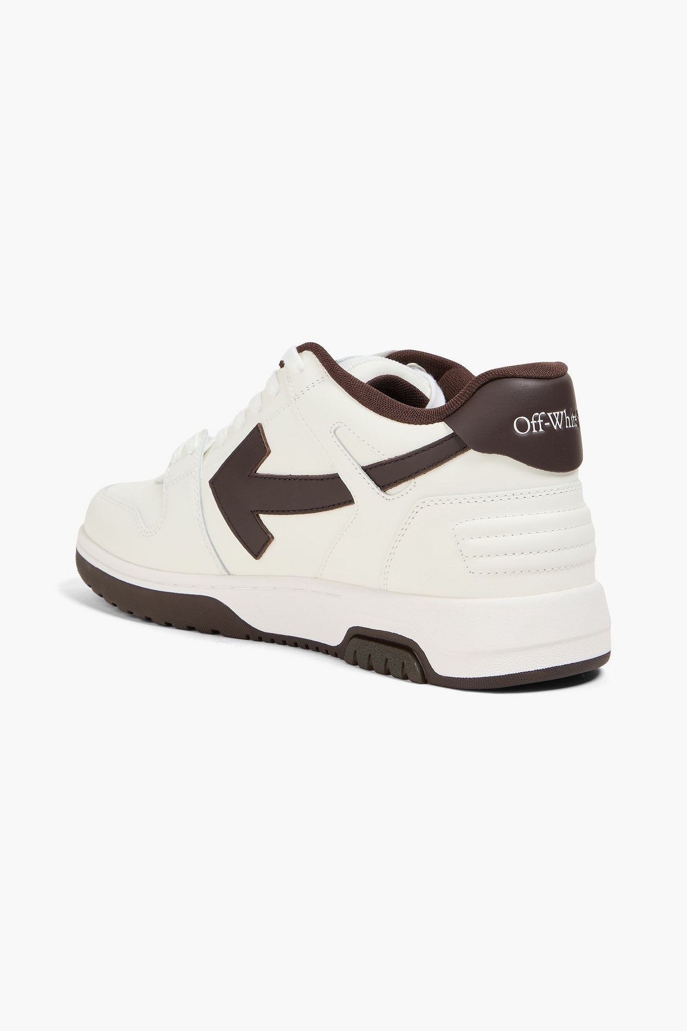 Off-White Out Of Office Leather Sneakers Chocolate