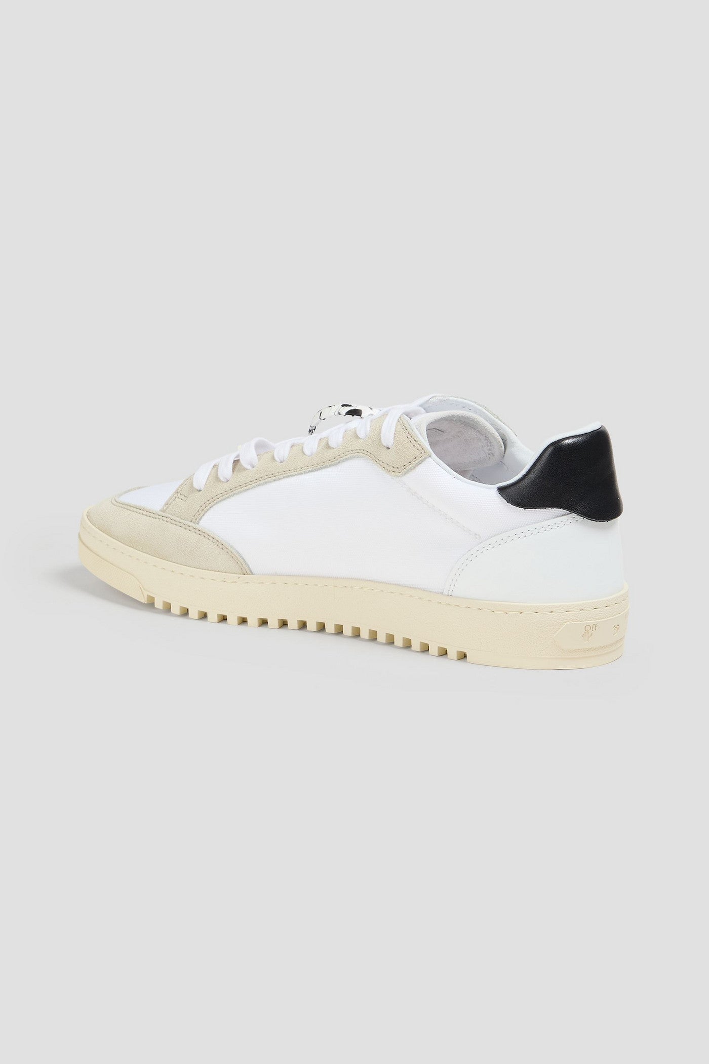 Off-White 5.0 Canvas, Leather And Suede Sneakers White