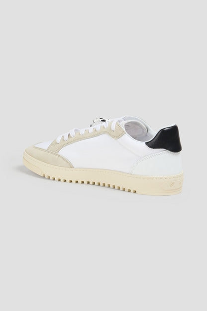 Off-White 5.0 Canvas, Leather And Suede Sneakers White