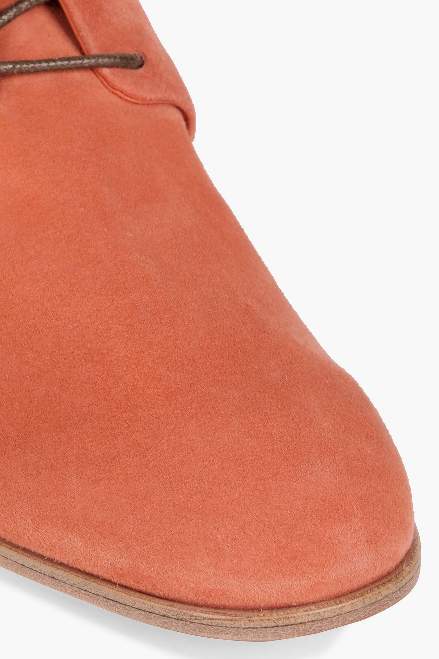 Tod's Suede Ankle Boots Coral Women's