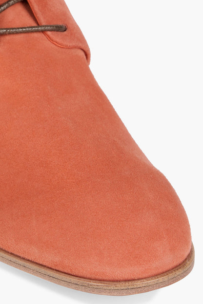 Tod's Suede Ankle Boots Coral Women's