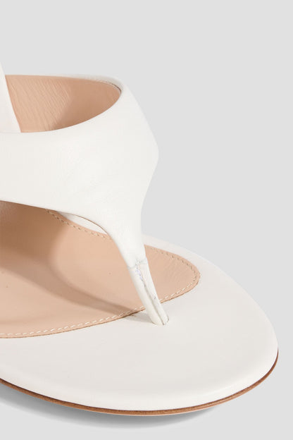 Gianvito Rossi Ascent 55 Leather Mules White Women's