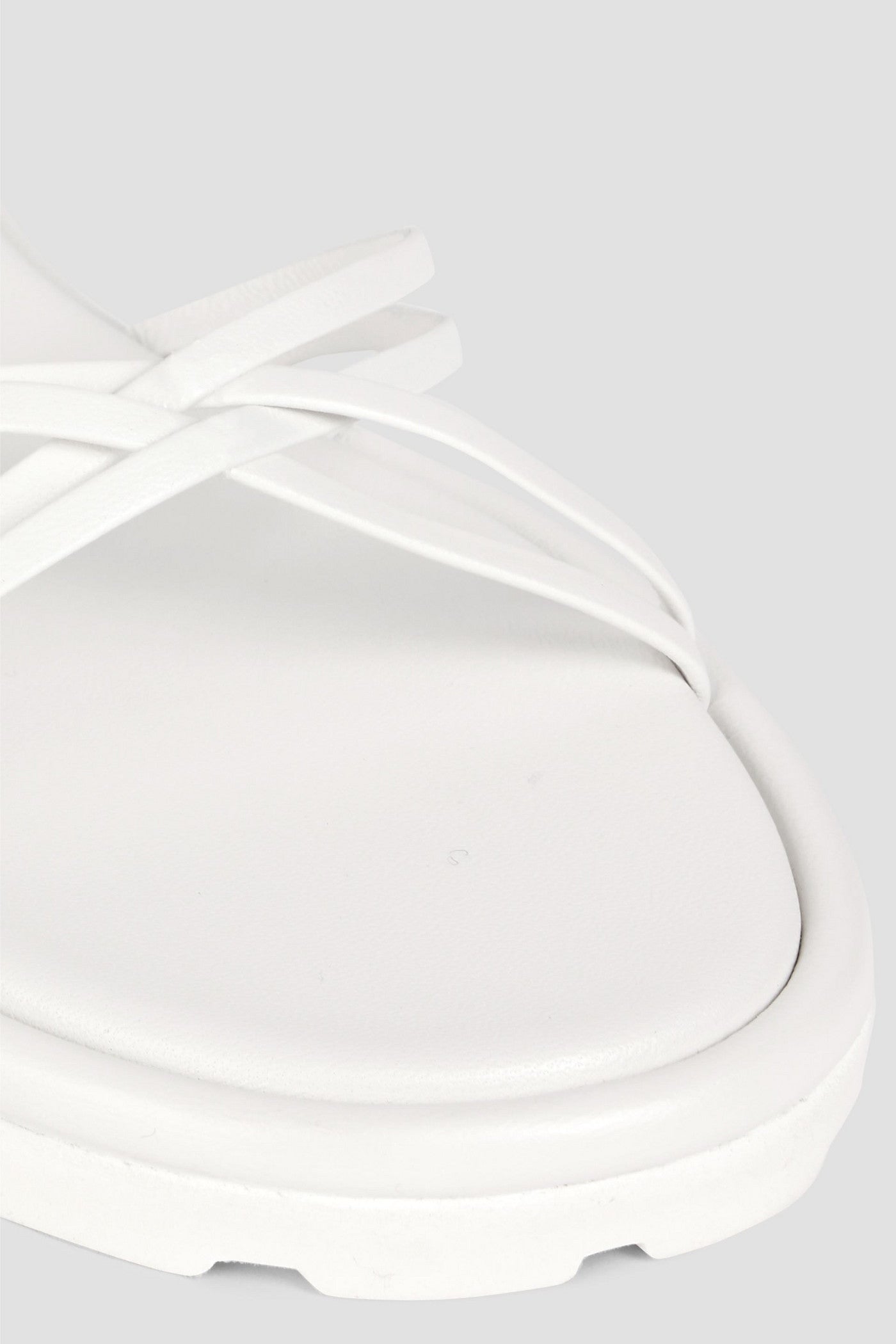 Gianvito Rossi Jane Lace-Up Leather Sandals White Women's