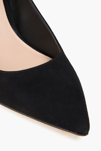 Stuart Weitzman Isla 75 Suede Pumps Black Women's