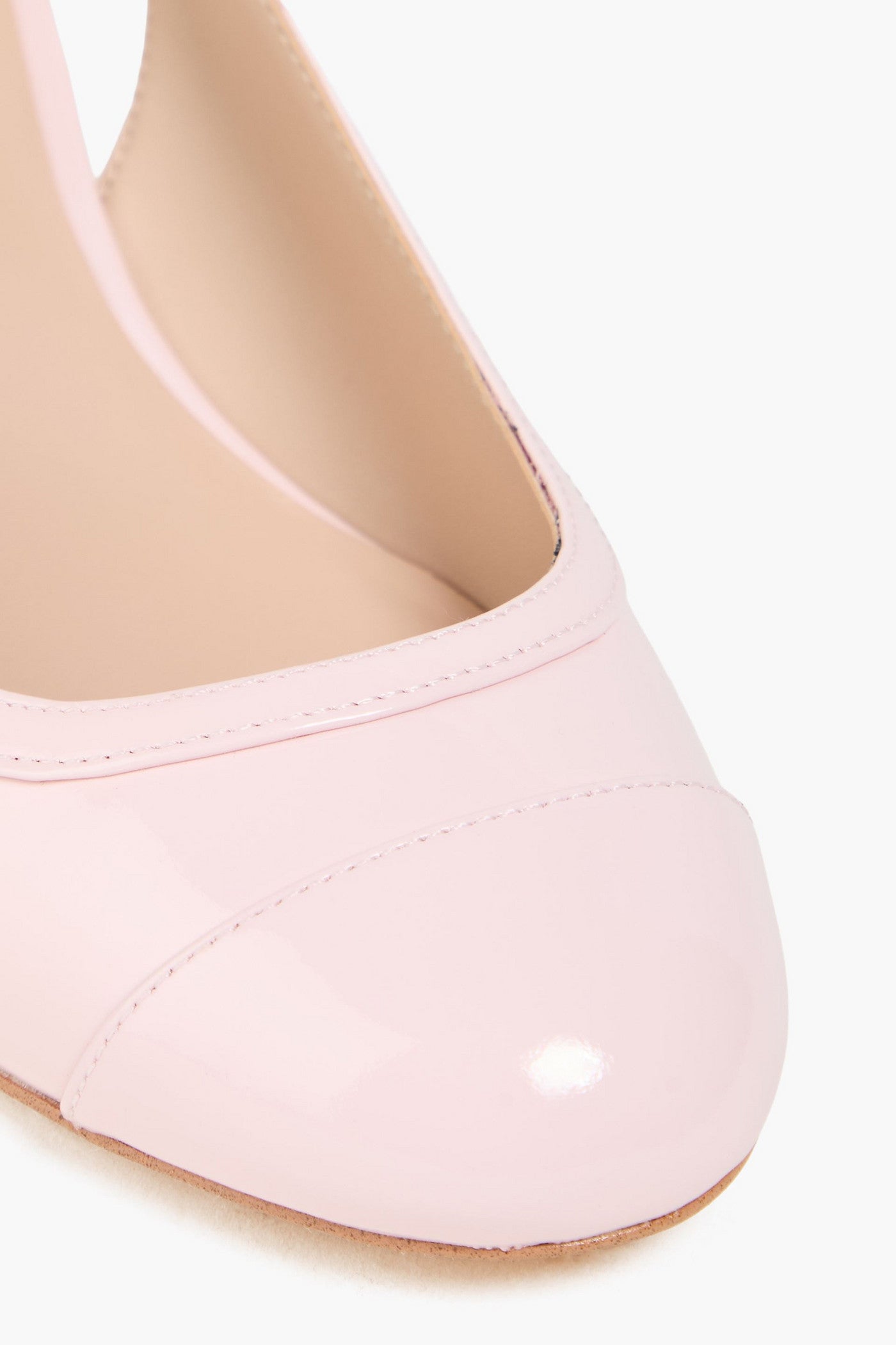Stuart Weitzman Celina Patent-Leather Slingback Pumps Baby Pink Women's