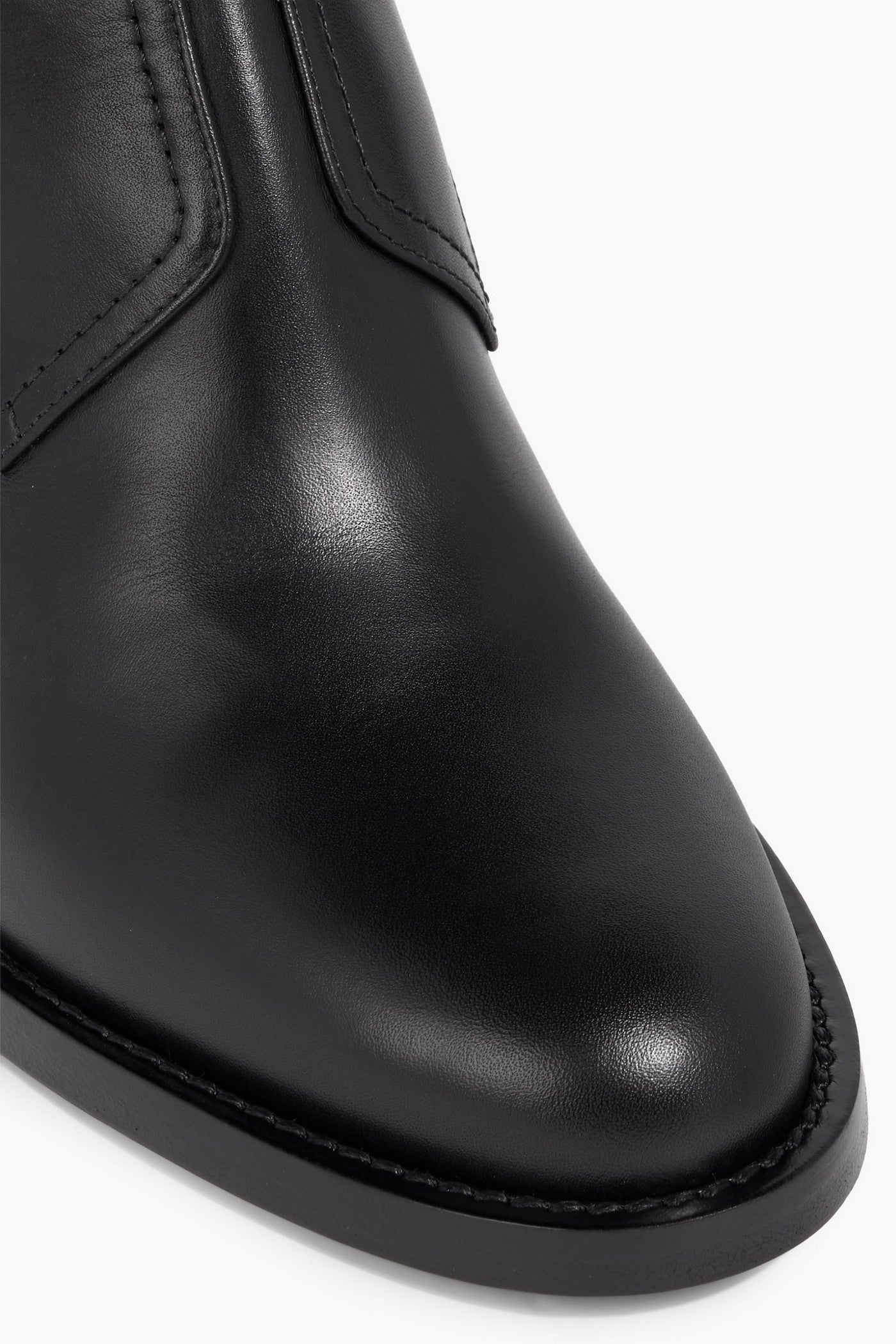 Valentino Garavani Rockstud Leather Ankle Boots Black Women's