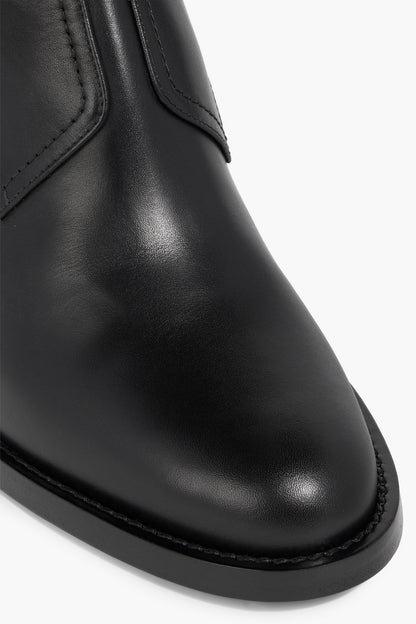 Valentino Garavani Rockstud Leather Ankle Boots Black Women's