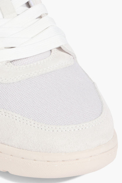 Off-White Out Of Office Canvas And Suede Sneakers Light Gray