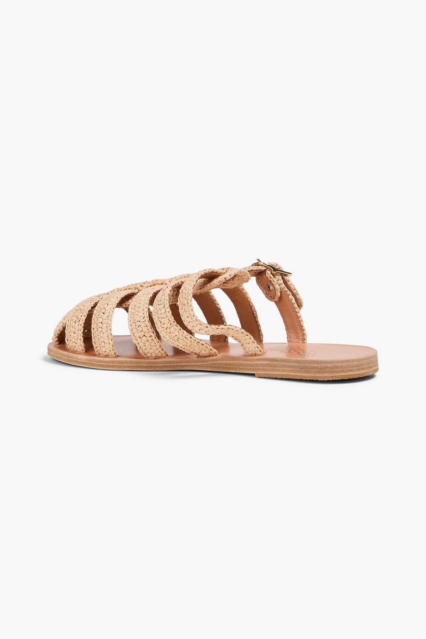 Ancient Greek Sandals Cosima Raffia Sandals Beige Women's
