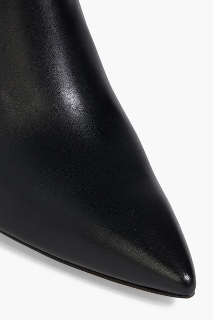 Stuart Weitzman Renegade 75 Leather Ankle Boots Black Women's