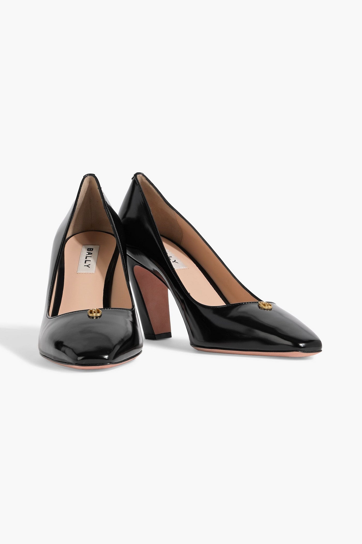 Bally Serpin 85 Patent-Leather Pumps Black Women's