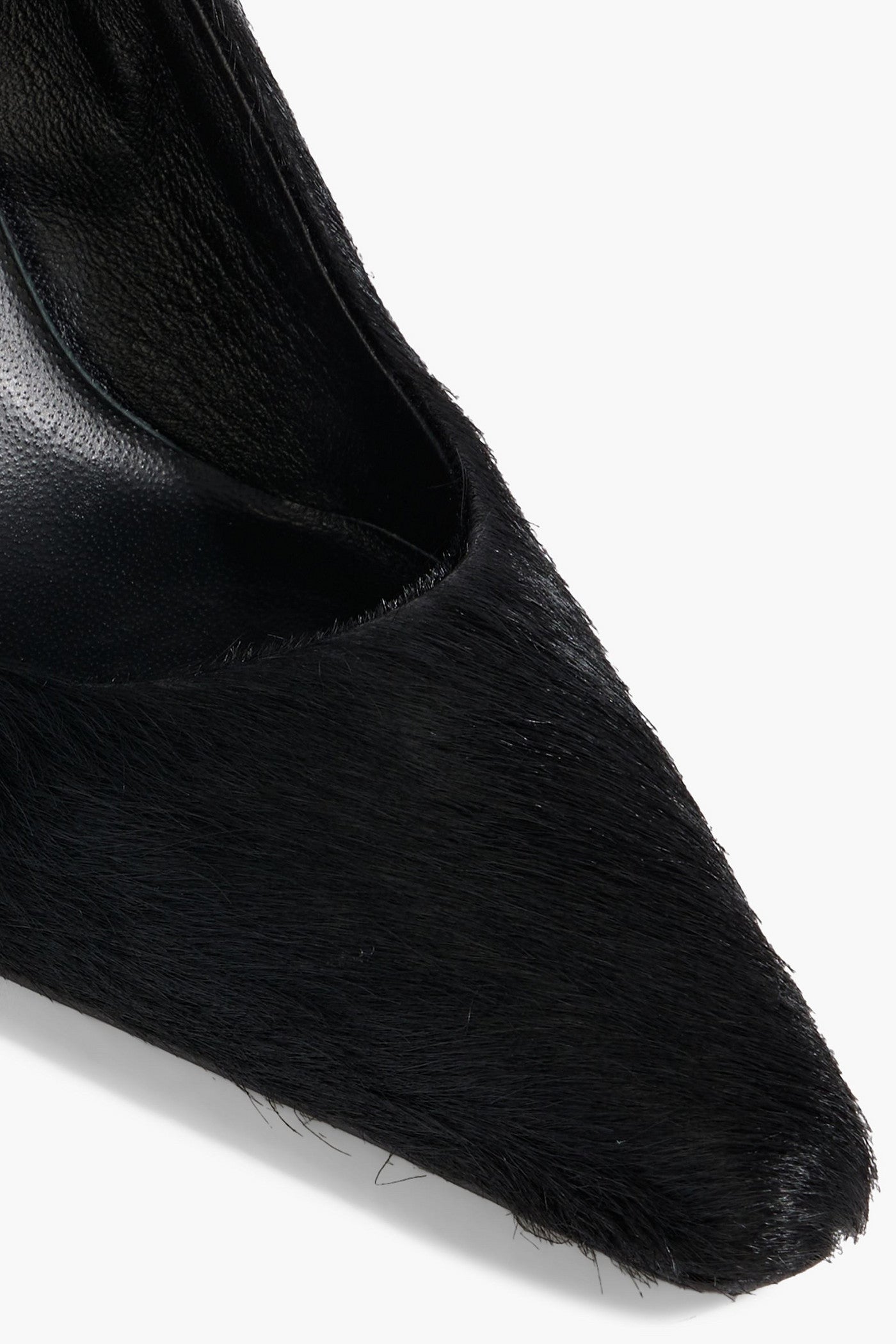 Loulou De Saison Kabel Calf Hair Mary Jane Pumps Black Women's