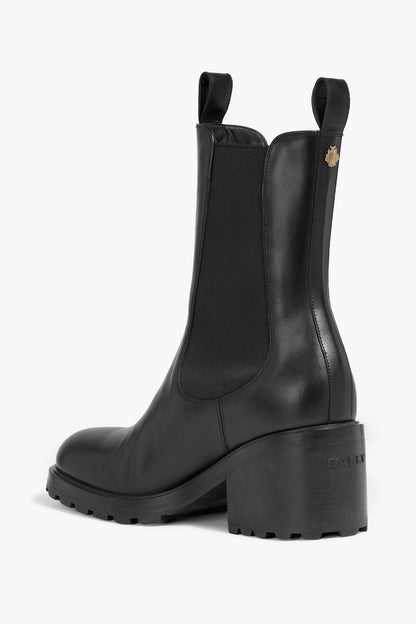 Bally Groanne Leather Chelsea Boots Black Women's